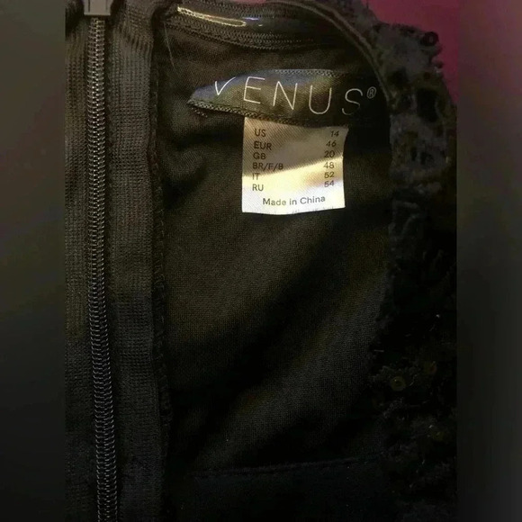 🔥VENUS Sequins and Lace Black Corset Jumpsuit with belt🔥NWT size 6 - Picture 6 of 16